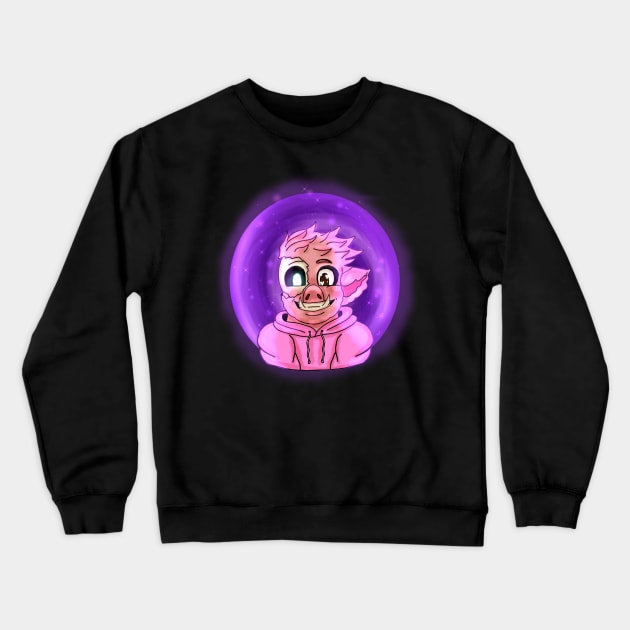 Zombie Pig Crewneck Sweatshirt by Queen_Glacia